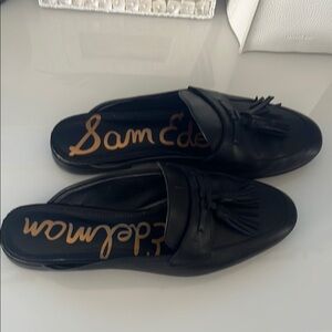 Sam Edelman Black Mules with Minimalist Design